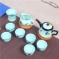 **礼瓷龙泉青瓷青花功夫茶具套装**陶瓷logo定做定制厂家**