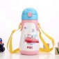 富光FZ6044-430儿童吸管杯麦嘟可爱卡通儿童壶背带不锈钢便携防漏